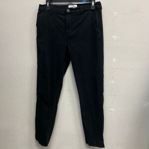 Current/Elliot black high rise denim jeans straight leg size 27 #650